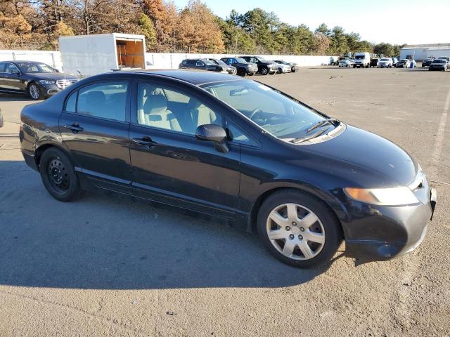 2HGFA16528H308568 - 2008 HONDA CIVIC LX BLACK photo 4