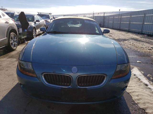 4USBT33474LS48633 - 2004 BMW Z4 2.5 BLUE photo 5