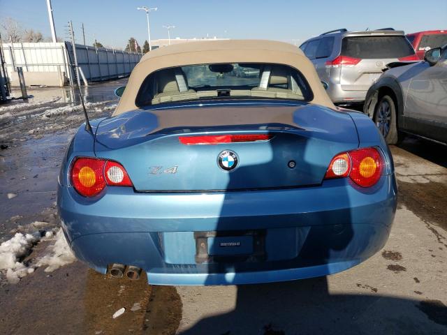 4USBT33474LS48633 - 2004 BMW Z4 2.5 BLUE photo 6