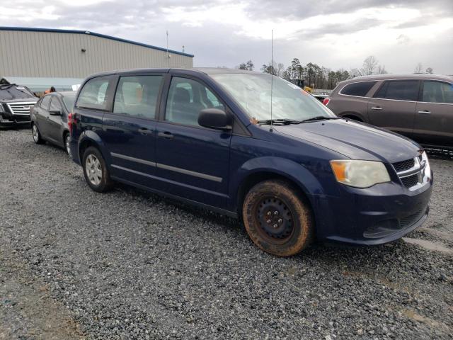 2C4RDGBGXCR216253 - 2012 DODGE GRAND CARA SE BLUE photo 4