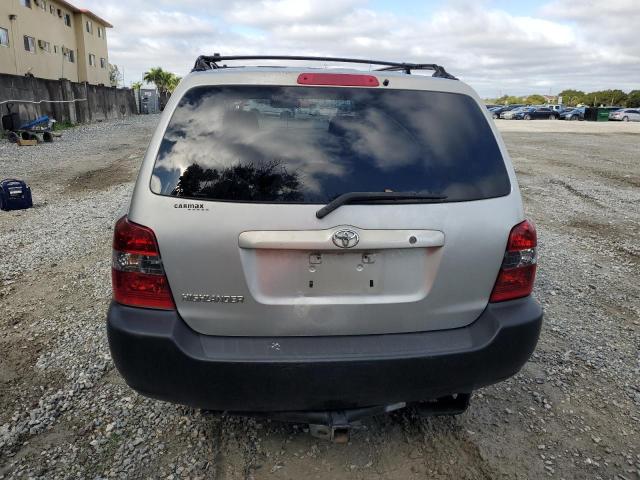 JTEDD21A960135281 - 2006 TOYOTA HIGHLANDER SILVER photo 6