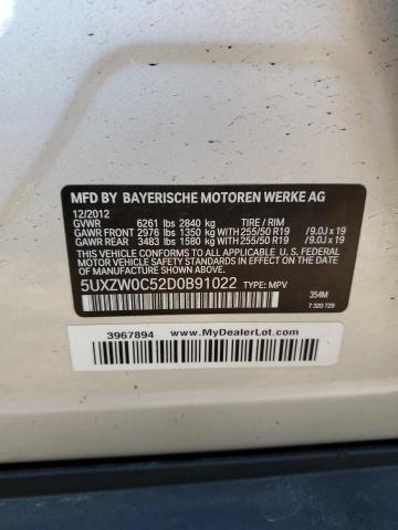 5UXZW0C52D0B91022 - 2013 BMW X5 XDRIVE35D SILVER photo 13