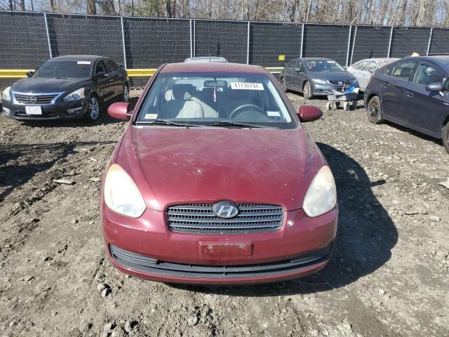 KMHCN46CX8U241104 - 2008 HYUNDAI ACCENT GLS BURGUNDY photo 5