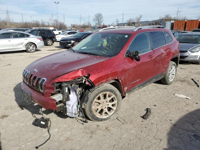 1C4PJLCB9HW508664 - 2017 JEEP CHEROKEE LATITUDE 勃艮第红 照片 1