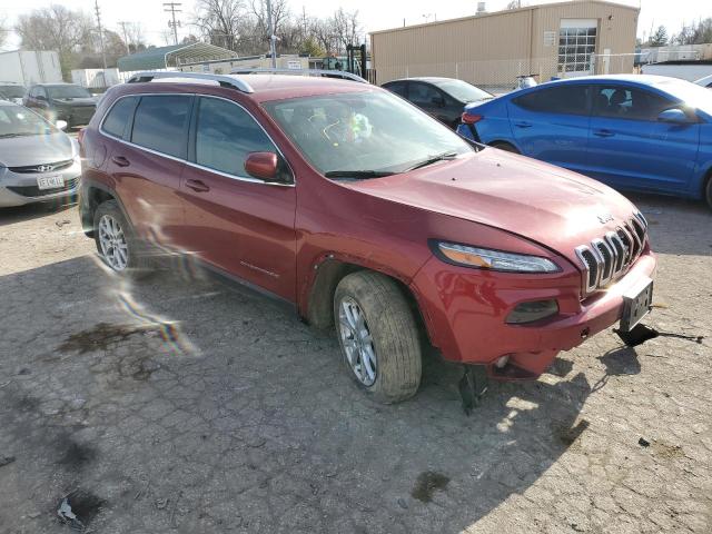 1C4PJLCB9HW508664 - 2017 JEEP CHEROKEE LATITUDE BURGUNDY photo 4