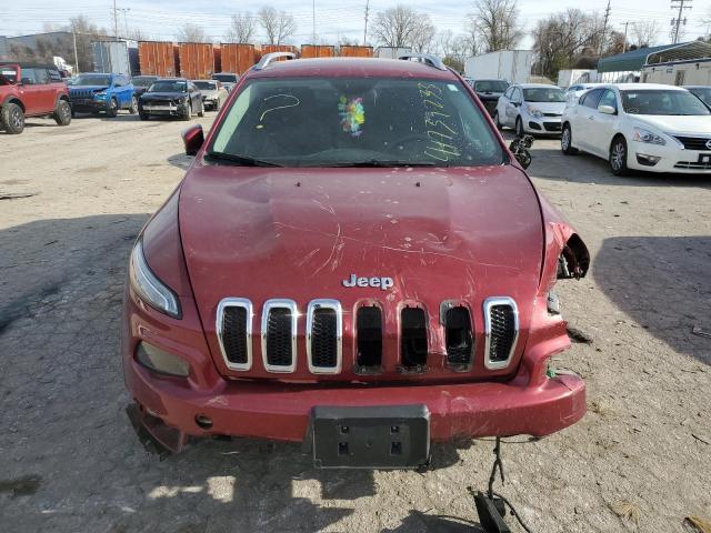 1C4PJLCB9HW508664 - 2017 JEEP CHEROKEE LATITUDE BURGUNDY photo 5