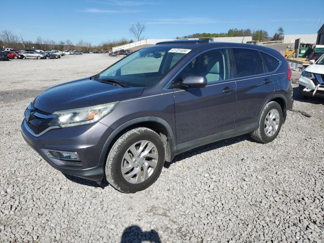 5J6RM3H5XFL008752 - 2015 HONDA CR-V EX GRAY photo 1