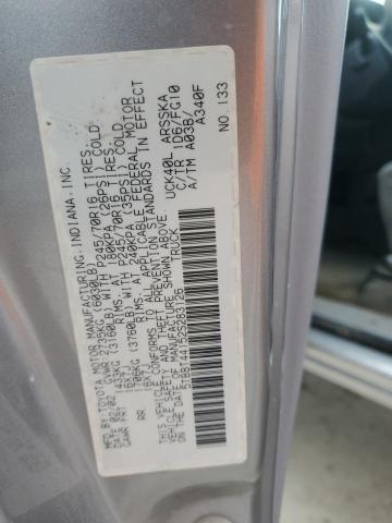 5TBBT44152S283126 - 2002 TOYOTA TUNDRA ACCESS CAB ვერცხლისფერი ფოტო 12