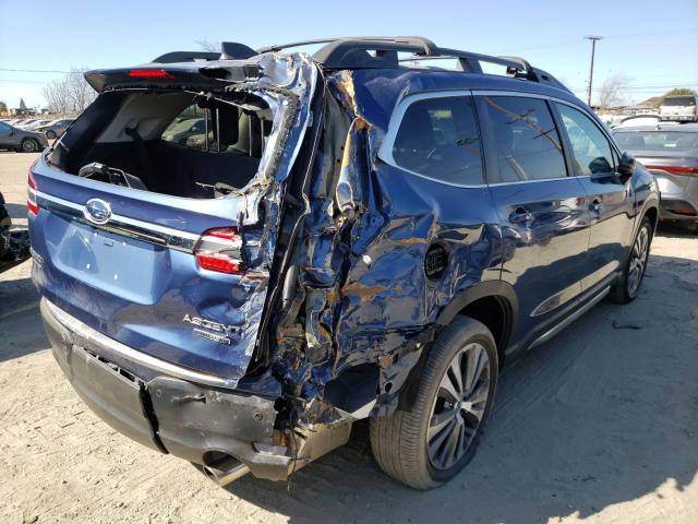 4S4WMAMD8M3465210 - 2021 SUBARU ASCENT LIMITED BLUE photo 3