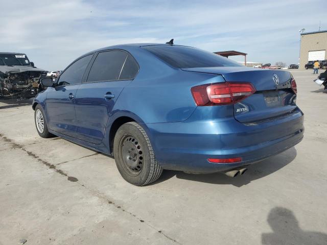 3VW267AJ5GM237594 - 2016 VOLKSWAGEN JETTA S BLUE photo 2