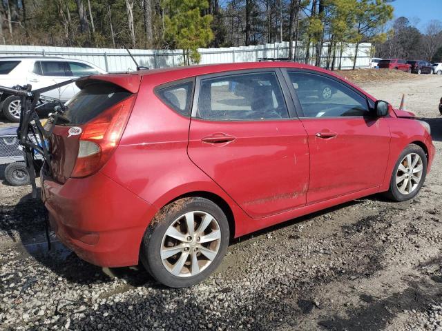 KMHCU5AE2CU044650 - 2012 HYUNDAI ACCENT GLS RED photo 3