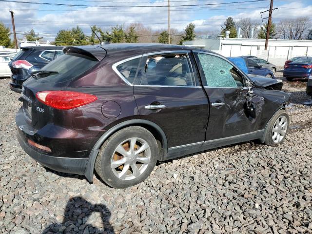 JNKAJ09F48M354731 - 2008 INFINITI EX35 BASE Բորդո լուսանկար 3