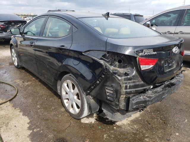 5NPDH4AE2DH313863 - 2013 HYUNDAI ELANTRA GLS BLACK photo 2