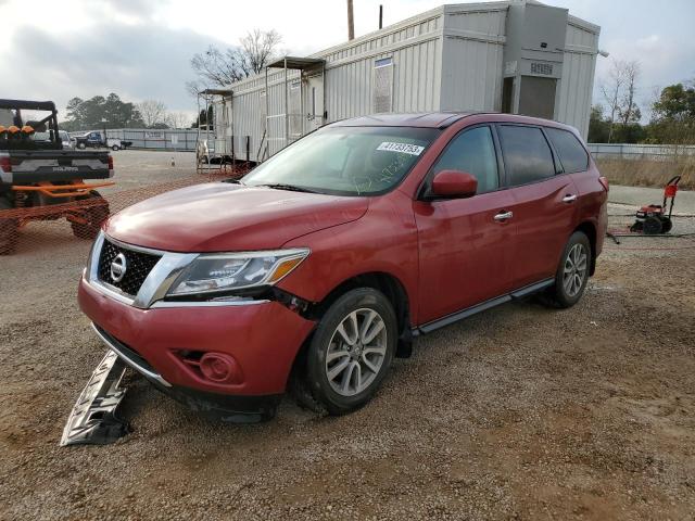 5N1AR2MN1EC643714 - 2014 NISSAN PATHFINDER S RED photo 1