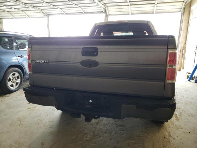 1FTEX1EW9AFB29504 - 2010 FORD F150 SUPER CAB GRAY photo 6