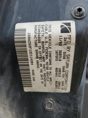 1G8AZ52F13Z114284 - 2003 SATURN ION LEVEL 2 BLUE photo 12