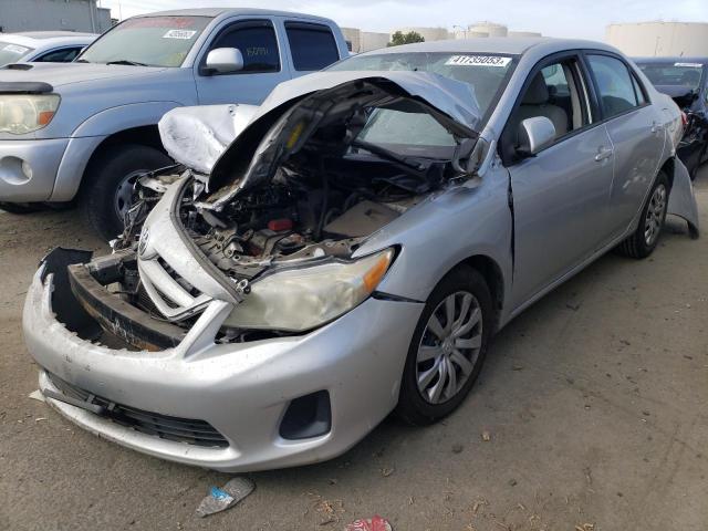 5YFBU4EE2CP053088 - 2012 TOYOTA COROLLA BASE SILVER photo 1