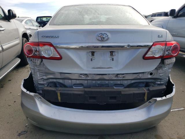 5YFBU4EE2CP053088 - 2012 TOYOTA COROLLA BASE SILVER photo 6