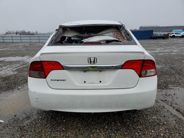 2HGFA16649H525890 - 2009 HONDA CIVIC LX-S Ақ фото 6