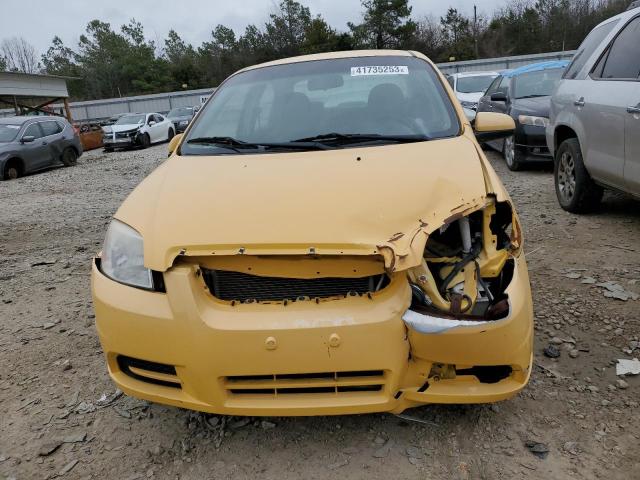 KL1TD5DE5AB113380 - 2010 CHEVROLET AVEO LS YELLOW photo 5