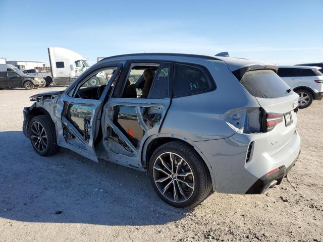 5UX53DP08N9L70267 - 2022 BMW X3 XDRIVE30I GRAY photo 2