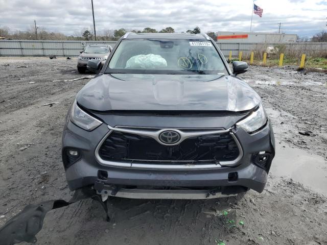 5TDGZRBH8LS009980 - 2020 TOYOTA HIGHLANDER XLE GRAY photo 5