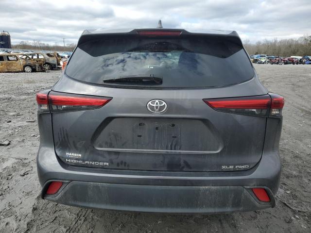 5TDGZRBH8LS009980 - 2020 TOYOTA HIGHLANDER XLE GRAY photo 6