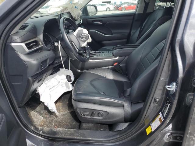 5TDGZRBH8LS009980 - 2020 TOYOTA HIGHLANDER XLE GRAY photo 7