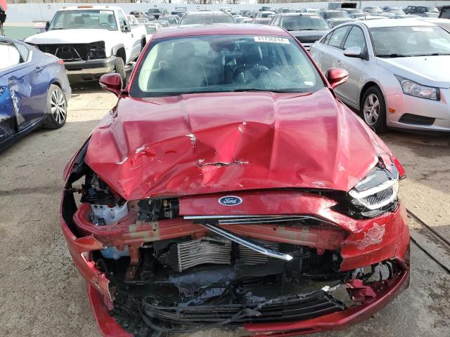 3FA6P0D90HR241993 - 2017 FORD FUSION TITANIUM RED photo 5