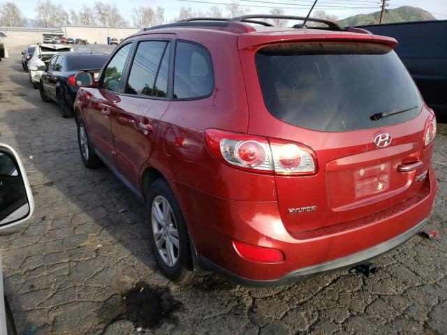 5XYZKDAG4BG039160 - 2011 HYUNDAI SANTA FE LIMITED BURGUNDY photo 2