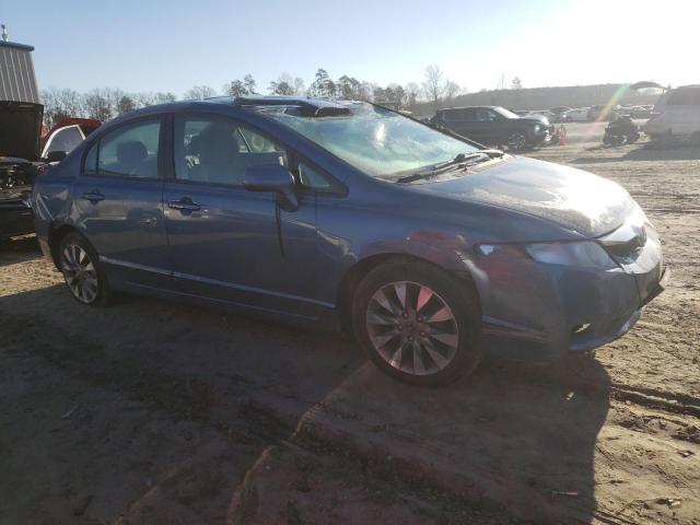 1HGFA16859L015469 - 2009 HONDA CIVIC EX BLUE photo 4