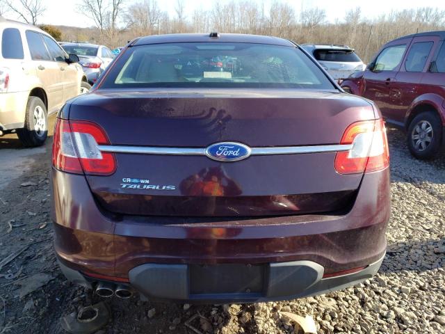 1FAHP2DW9BG167904 - 2011 FORD TAURUS SE BURGUNDY photo 6