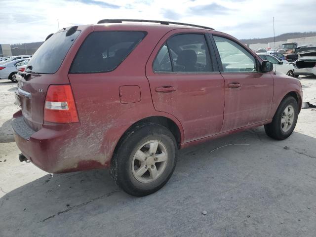 KNDJD735885797315 - 2008 KIA SORENTO EX RED photo 3