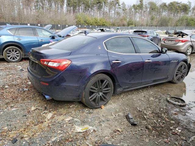 ZAM57XSA8F1141591 - 2015 MASERATI GHIBLI BLUE photo 3