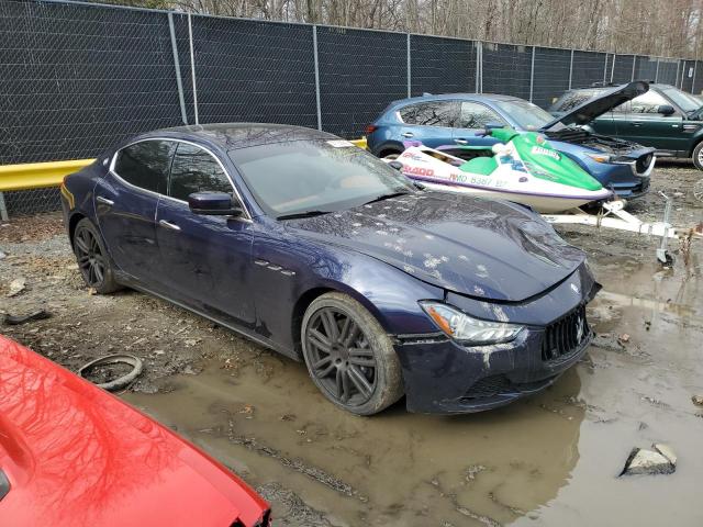 ZAM57XSA8F1141591 - 2015 MASERATI GHIBLI BLUE photo 4