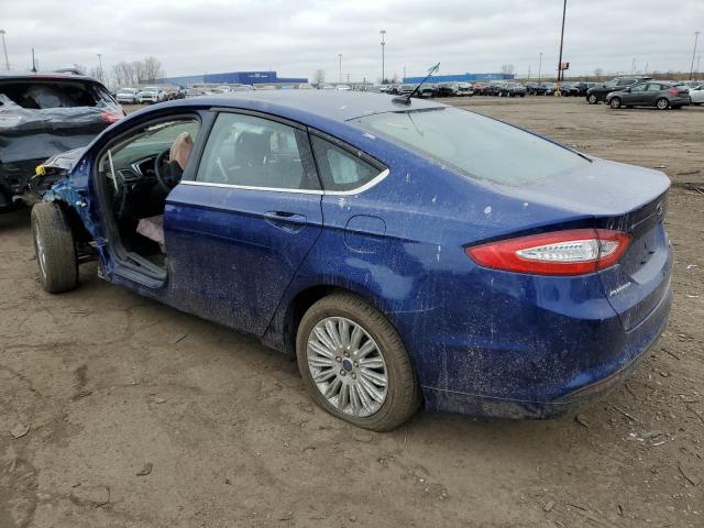 3FA6P0LU0FR158020 - 2015 FORD FUSION SE HYBRID BLUE photo 2