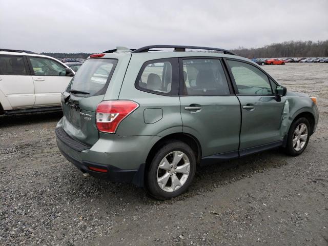 JF2SJABC8GH520589 - 2016 SUBARU FORESTER 2.5I GREEN photo 3