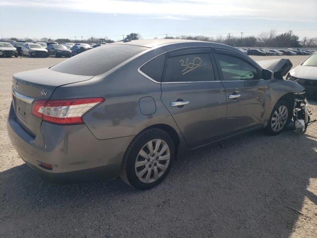 3N1AB7AP2FL668187 - 2015 NISSAN SENTRA S GRAY photo 3