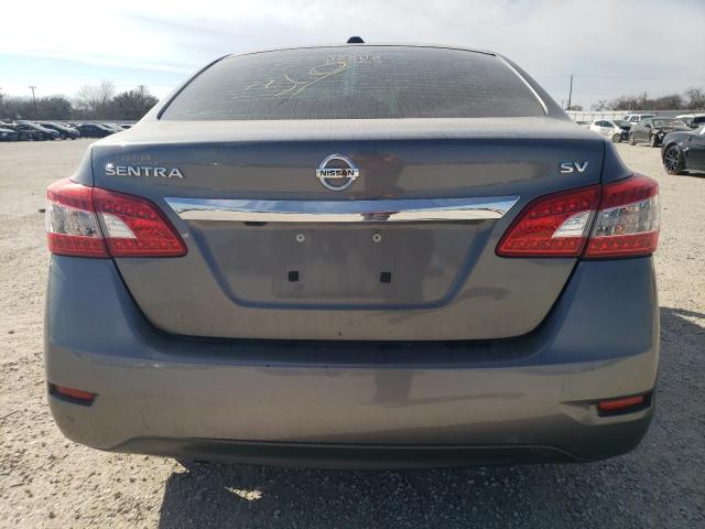 3N1AB7AP2FL668187 - 2015 NISSAN SENTRA S GRAY photo 6