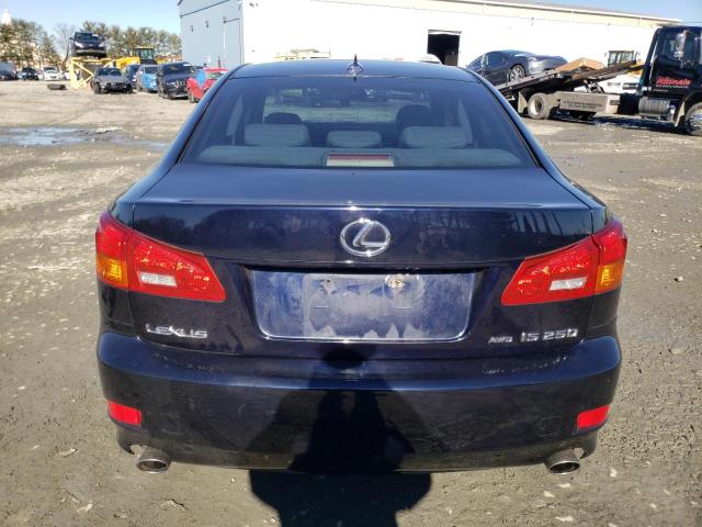 JTHCK262782022393 - 2008 LEXUS IS 250 BLUE photo 6