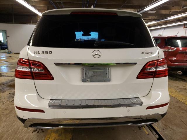 4JGDA5HB5EA409500 - 2014 MERCEDES-BENZ ML 350 4MATIC WHITE photo 6