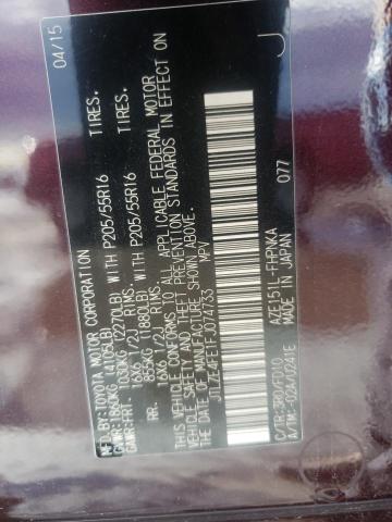 JTLZE4FE1FJ074733 - 2015 TOYOTA SCION XB 紫色 照片 13