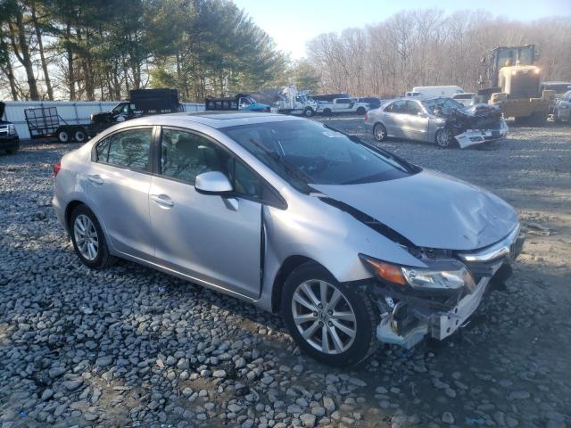 19XFB2F83CE300754 - 2012 HONDA CIVIC EX SILVER photo 4