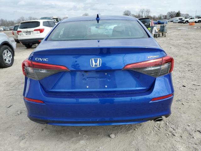 2HGFE2F57NH572455 - 2022 HONDA CIVIC SPORT 蓝色 照片 6