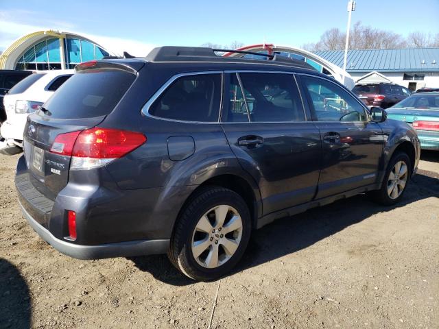 4S4BRBJC4C3221229 - 2012 SUBARU OUTBACK 2.5I LIMITED CHARCOAL photo 3