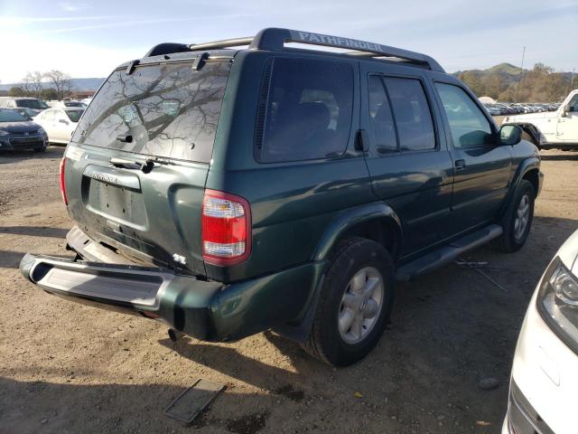 JN8DR09Y52W734542 - 2002 NISSAN PATHFINDER LE GREEN photo 3