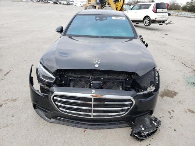 W1K6G7GB6NA149090 - 2022 MERCEDES-BENZ S 580 4MATIC BLACK photo 5