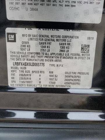 LRBFX4SX6LD065776 - 2020 BUICK ENVISION PREMIUM II BLACK photo 13