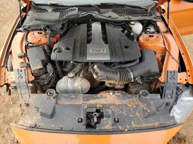 1FA6P8CF3M5143334 - 2021 FORD MUSTANG GT ORANGE photo 11