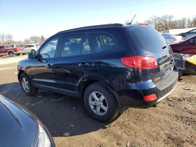 5NMSG13D78H180713 - 2008 HYUNDAI SANTA FE GLS BLACK photo 2